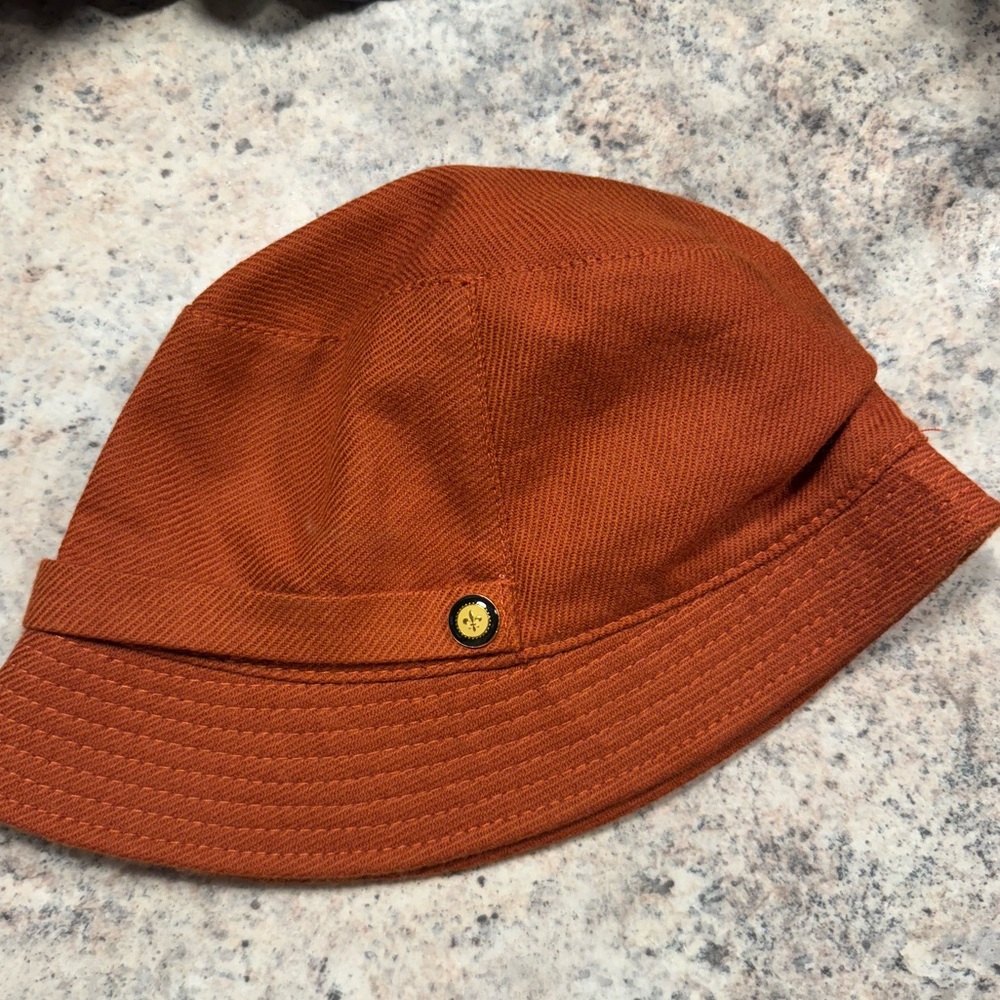 Vintage Women’s J. Crew Orange Wool Bucket Hat/ Cloche